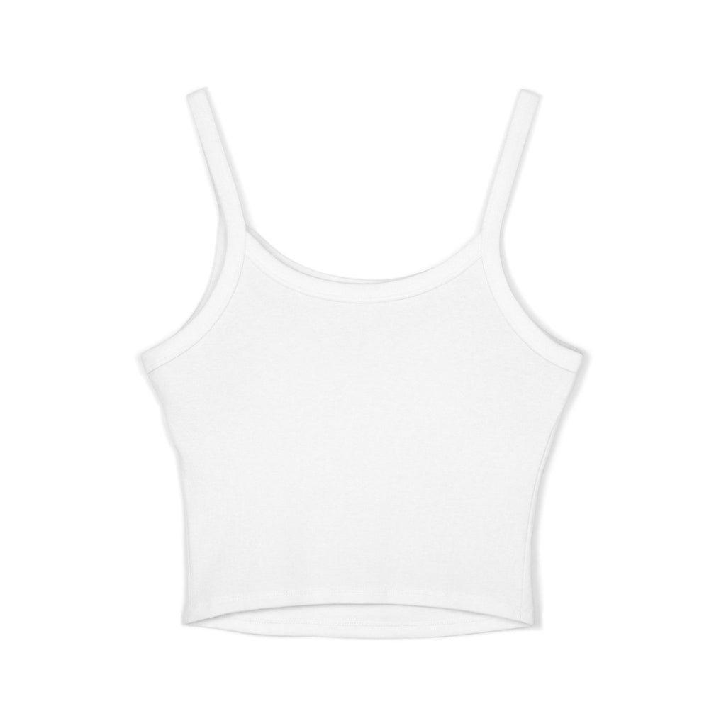Spaghetti Tank Top — "Everything Doesn't Need Male Validation" Feminist Graphic Crop