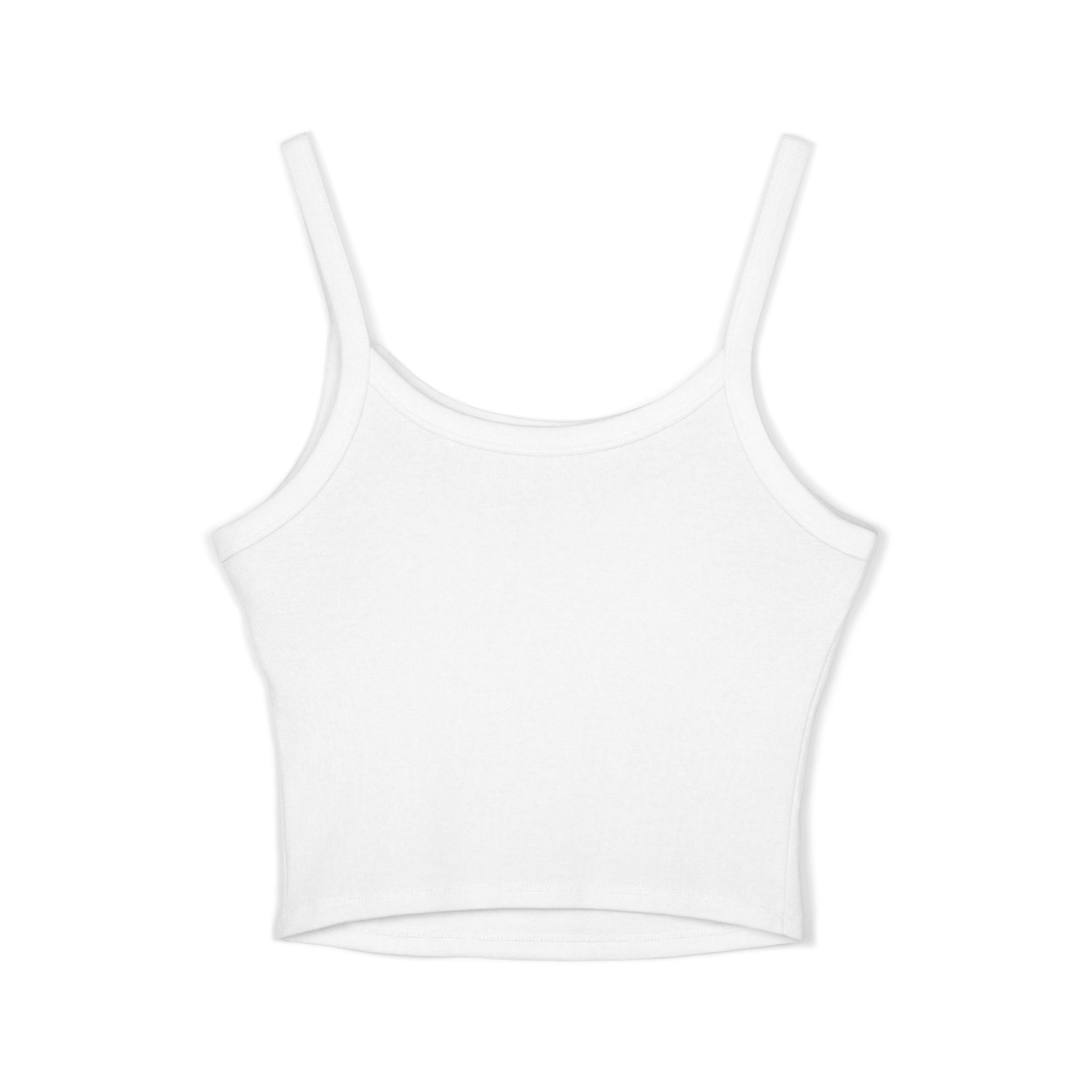 Spaghetti Tank Top — "Everything Doesn't Need Male Validation" Feminist Graphic Crop