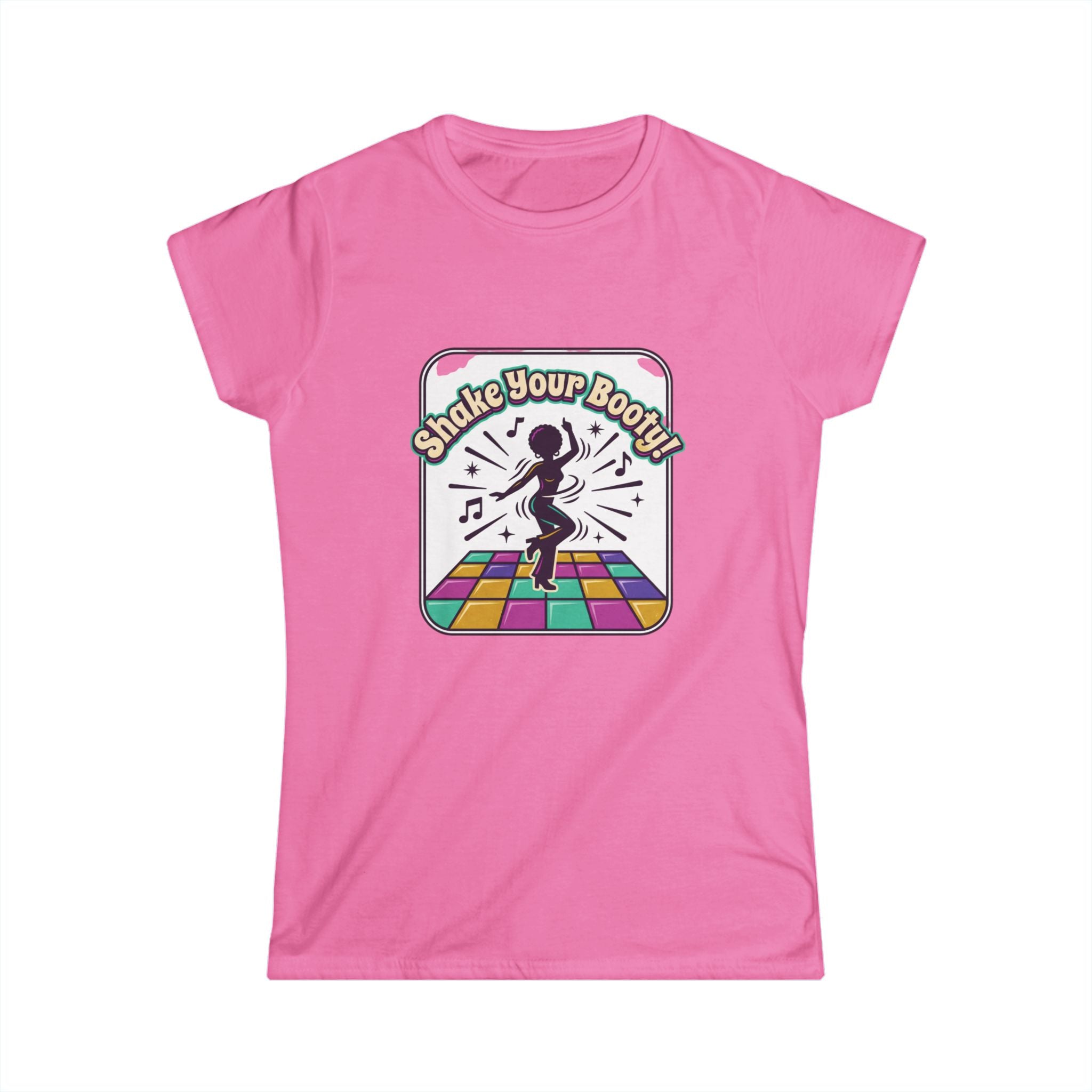 Shake Your Booty Disco Tee — Retro Dance Floor Women's T‑Shirt
