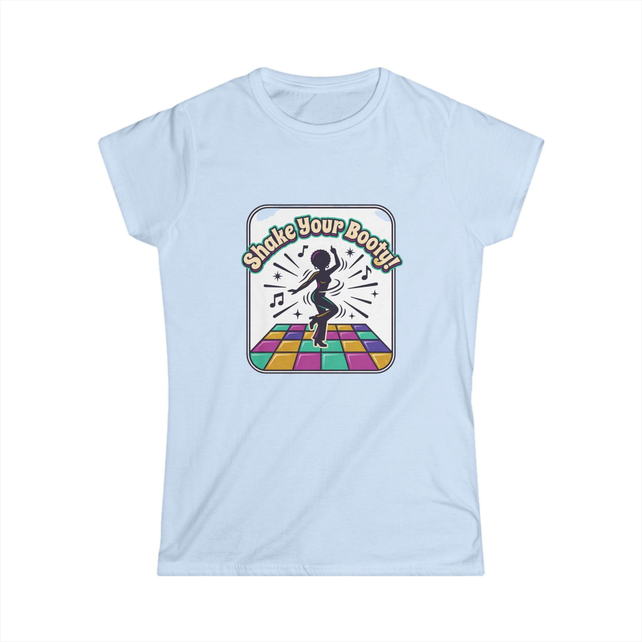 Shake Your Booty Disco Tee — Retro Dance Floor Women's T‑Shirt