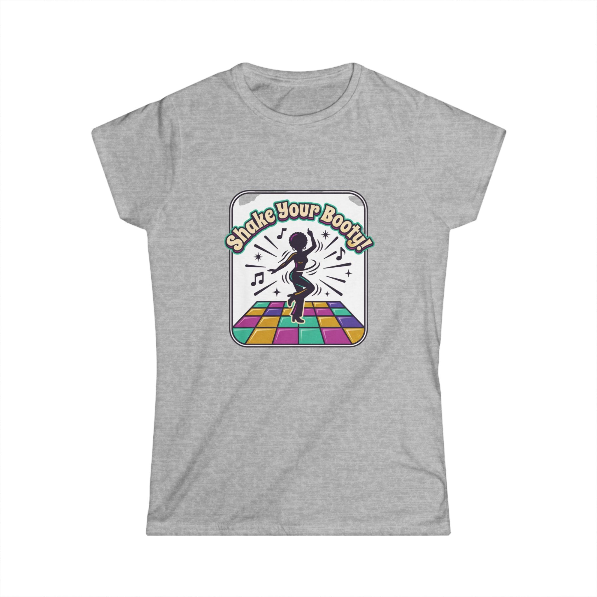 Shake Your Booty Disco Tee — Retro Dance Floor Women's T‑Shirt