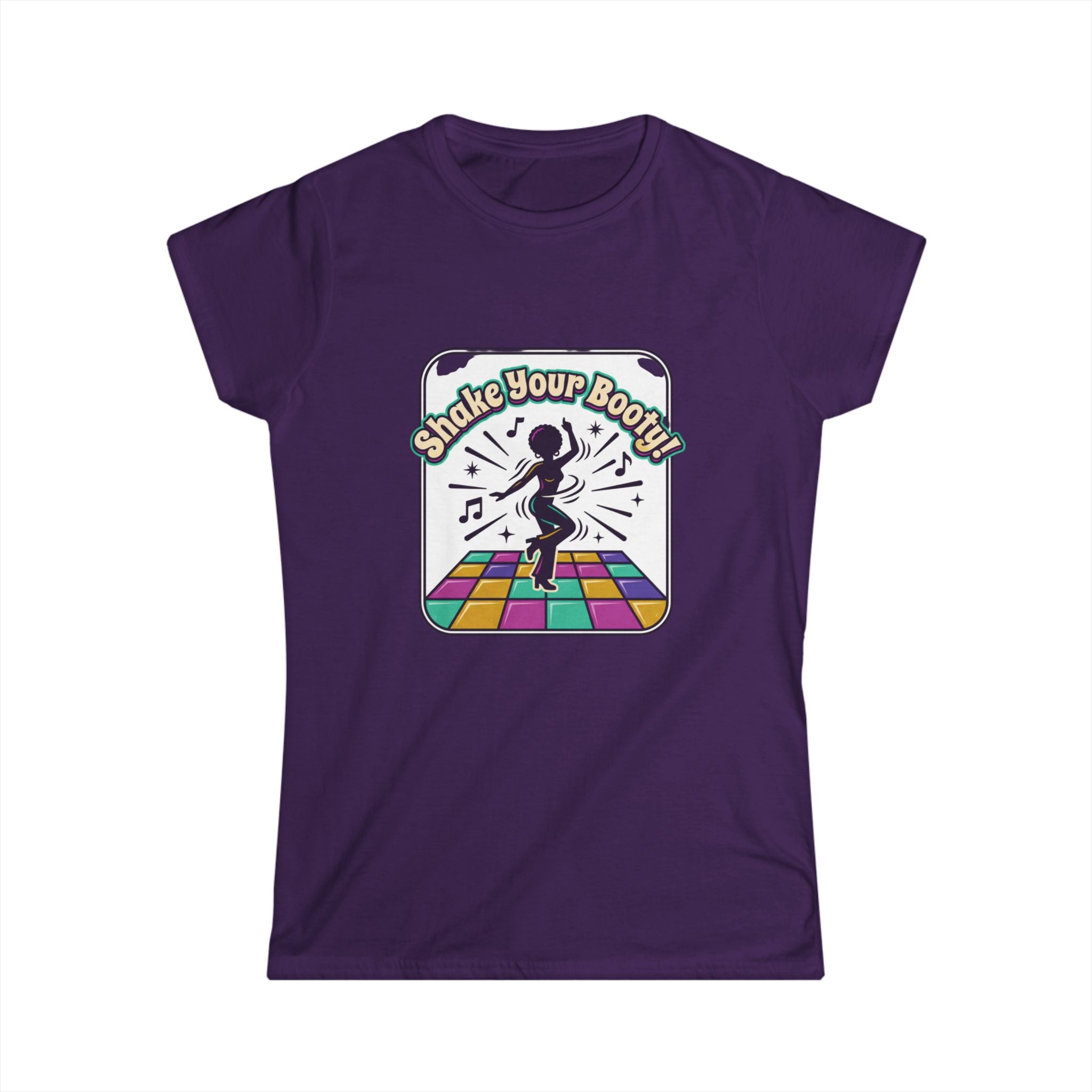 Shake Your Booty Disco Tee — Retro Dance Floor Women's T‑Shirt