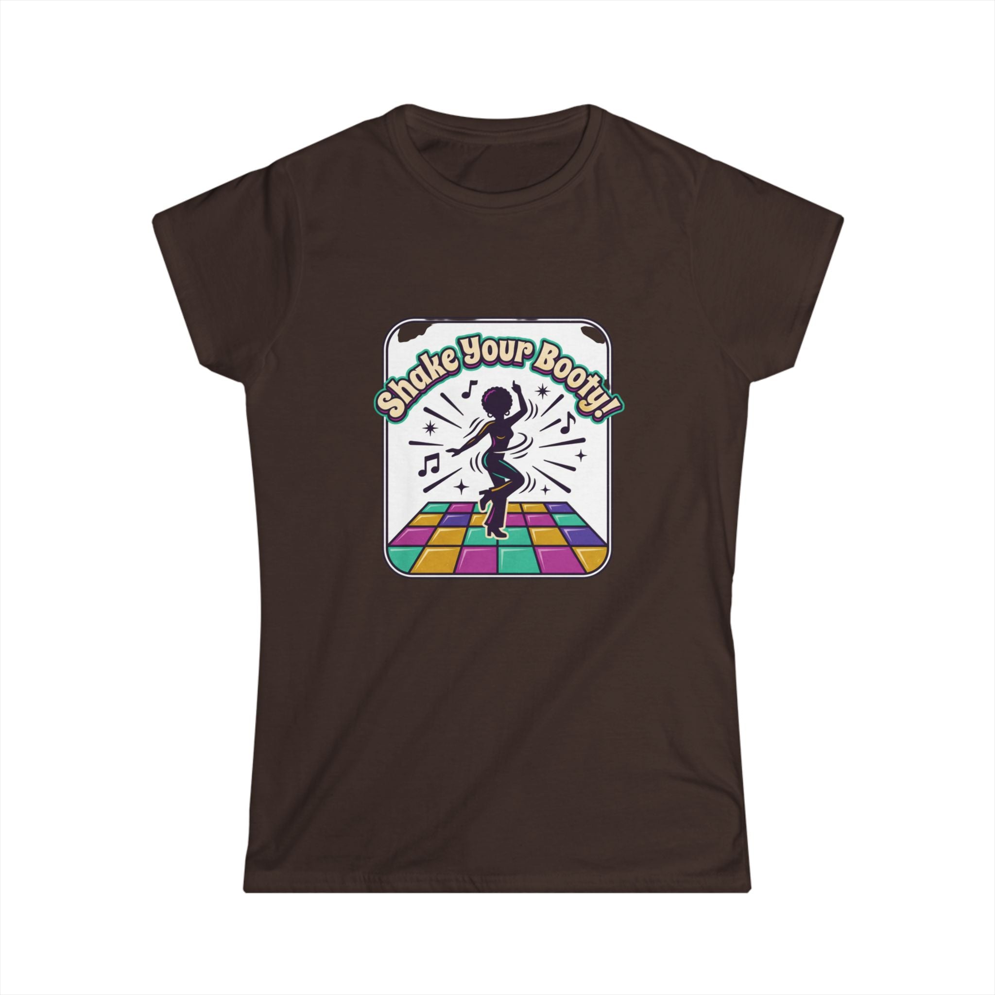 Shake Your Booty Disco Tee — Retro Dance Floor Women's T‑Shirt