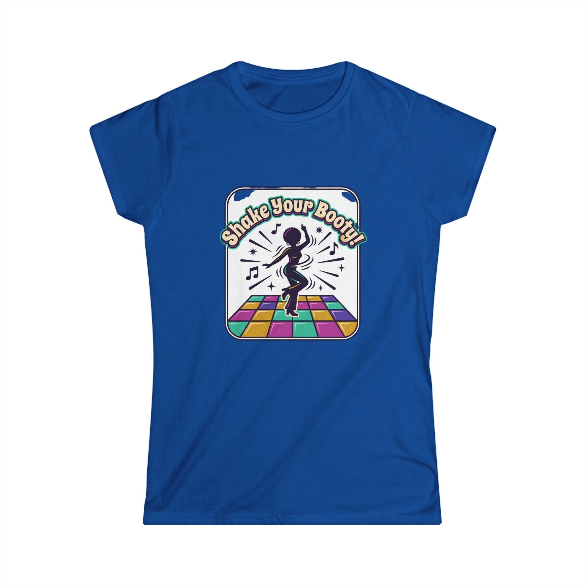 Shake Your Booty Disco Tee — Retro Dance Floor Women's T‑Shirt