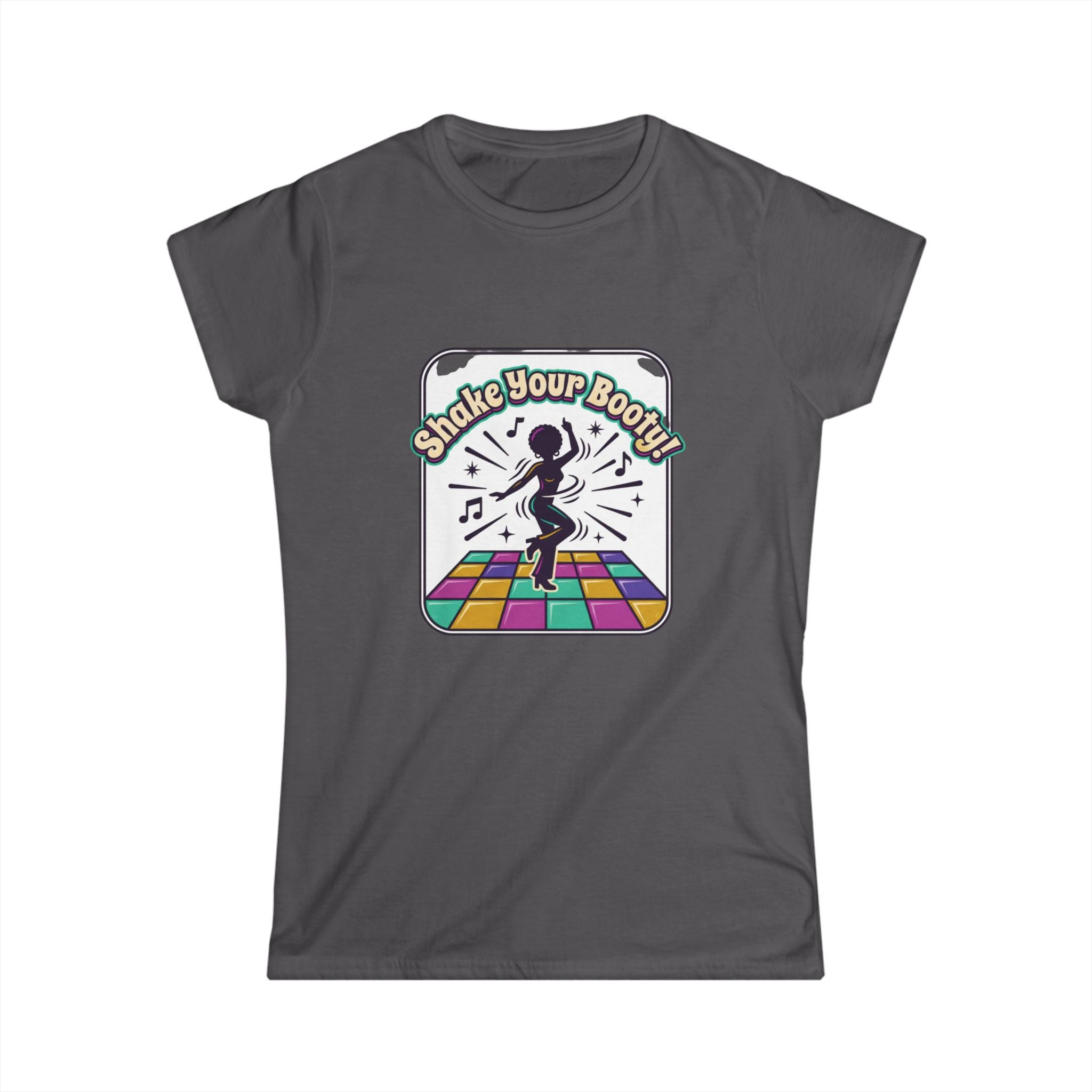 Shake Your Booty Disco Tee — Retro Dance Floor Women's T‑Shirt