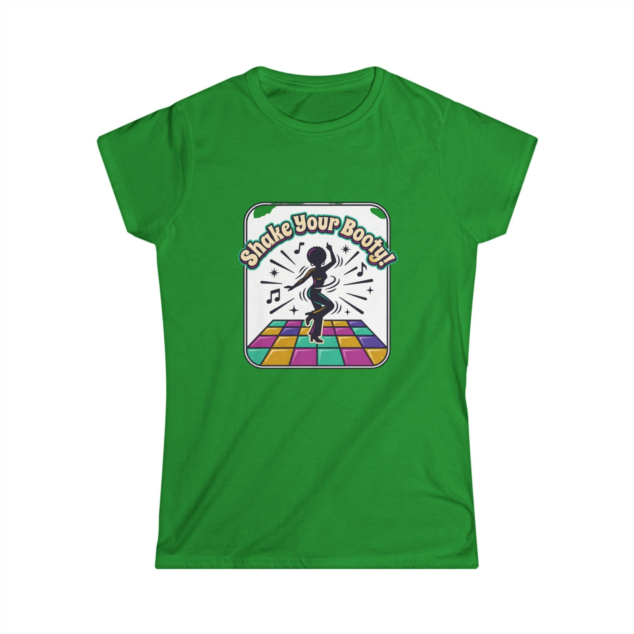 Shake Your Booty Disco Tee — Retro Dance Floor Women's T‑Shirt