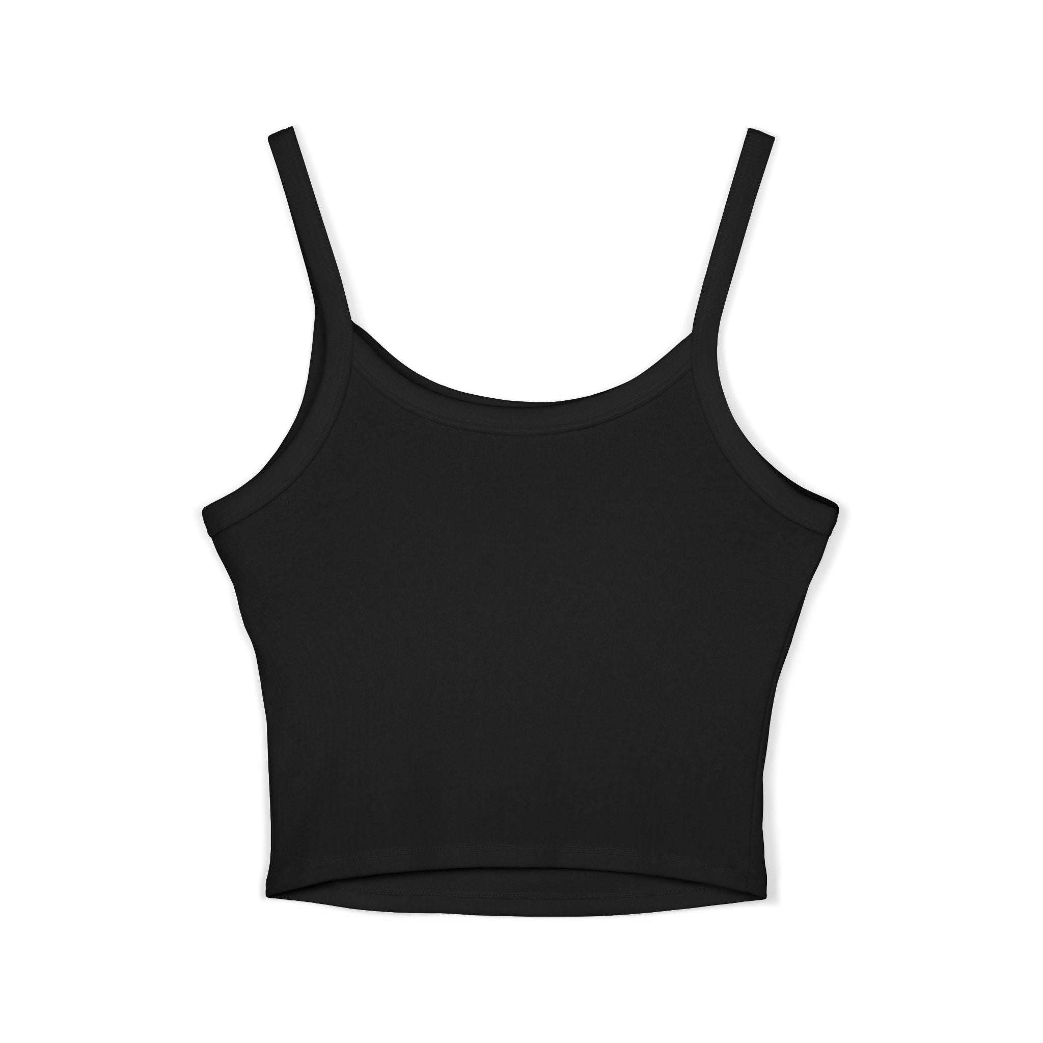 Spaghetti Tank Top — "Everything Doesn't Need Male Validation" Feminist Graphic Crop
