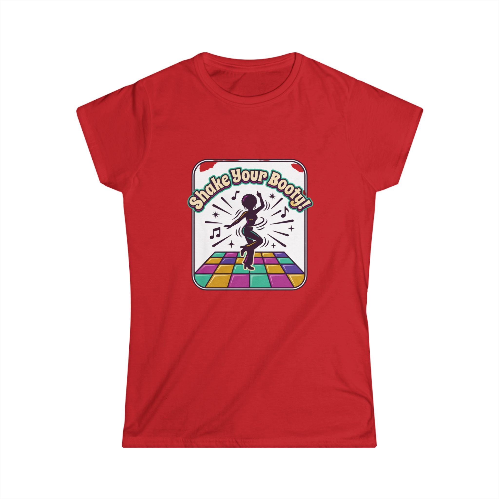 Shake Your Booty Disco Tee — Retro Dance Floor Women's T‑Shirt